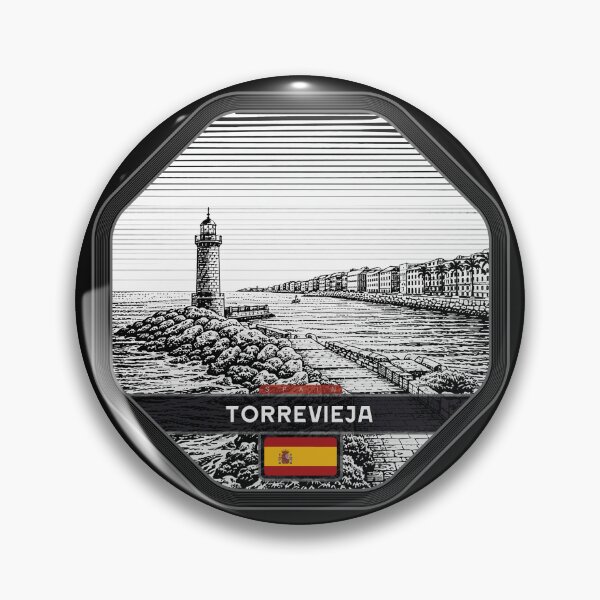 Item preview, Torrevieja Spain Linocut Style  designed and sold by Thistle-TShop.