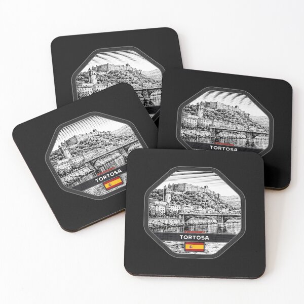 Item preview, Tortosa Spain Linocut Style  designed and sold by Thistle-TShop.