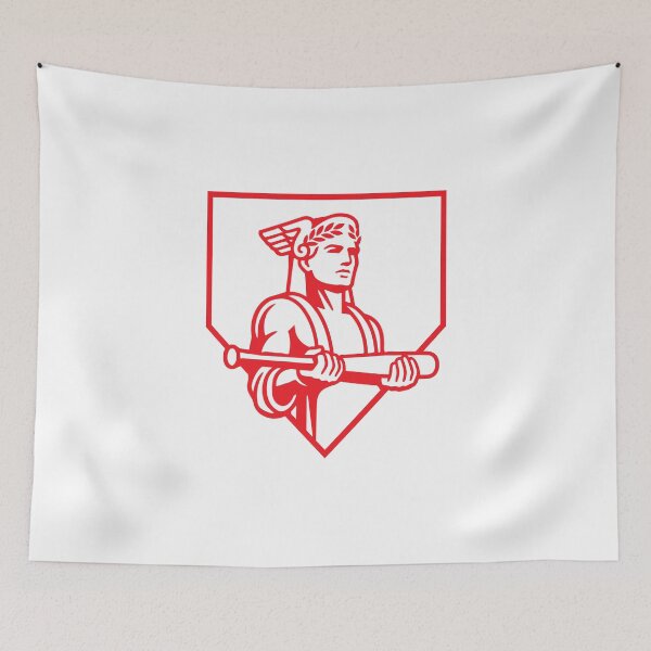 Item preview, Home Plate Winged Sentinel – Scarlet Edition designed and sold by TheRoCo Design Company.