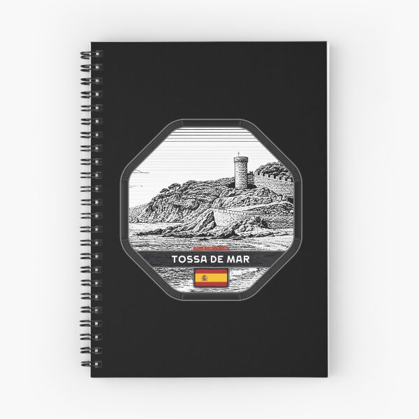 Aperçu de l'œuvre Tossa de Mar Espagne Style Linocut  créée et vendue par Thistle-TShop.