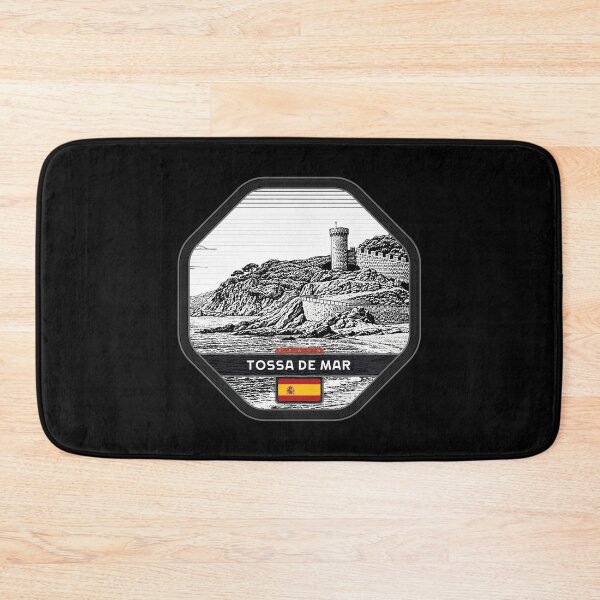 Item preview, Tossa de Mar Spain Linocut Style  designed and sold by Thistle-TShop.