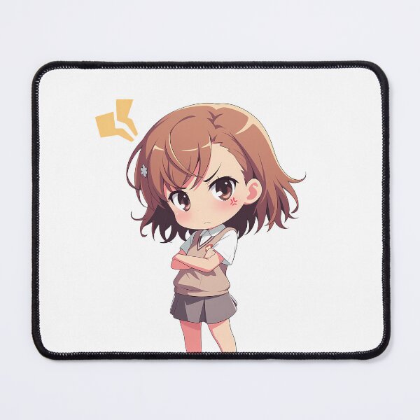 Item preview, Misaka Mikoto A Certain Scientific Railgun Chibi Angry Spark designed and sold by 108Recordings.