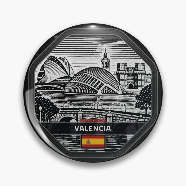 Item preview, Valencia Spain Linocut Style  designed and sold by Thistle-TShop.