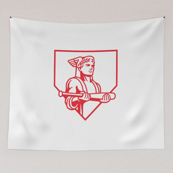 Item preview, Home Plate Winged Sentinel – Red Zone Edition designed and sold by TheRoCo Design Company.