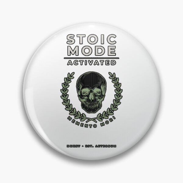Item preview, Stoic Mode Activated Memento Mori Philosophy Design designed and sold by ImaginedSpace7.
