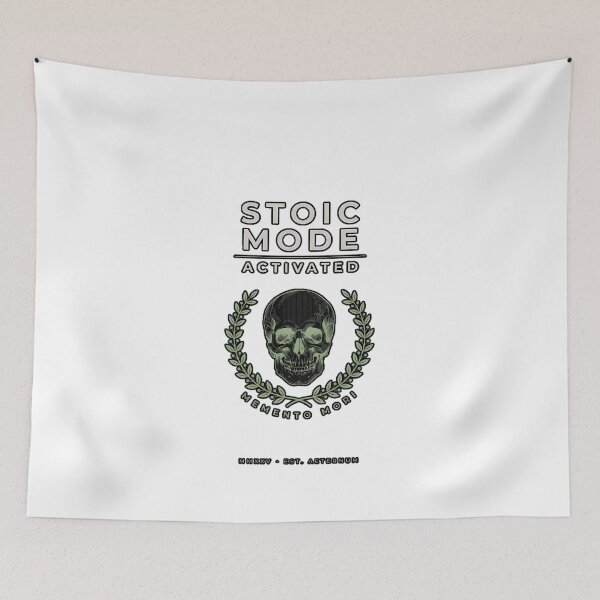 Item preview, Stoic Mode Activated Memento Mori Philosophy Design designed and sold by ImaginedSpace7.