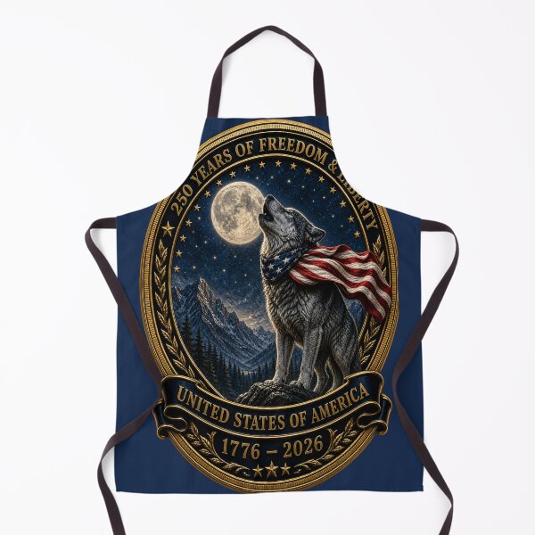 Item preview, American Wolf 250 Years of Freedom designed and sold by FREENATION2026.