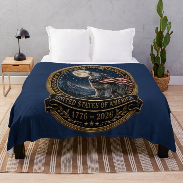 Item preview, American Wolf 250 Years of Freedom designed and sold by FREENATION2026.