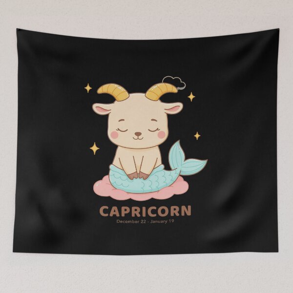 Item preview, Cute Capricorn Sea Goat Zodiac Design | Capricorn Birthday Astrology Gift designed and sold by Cool-cat-art.