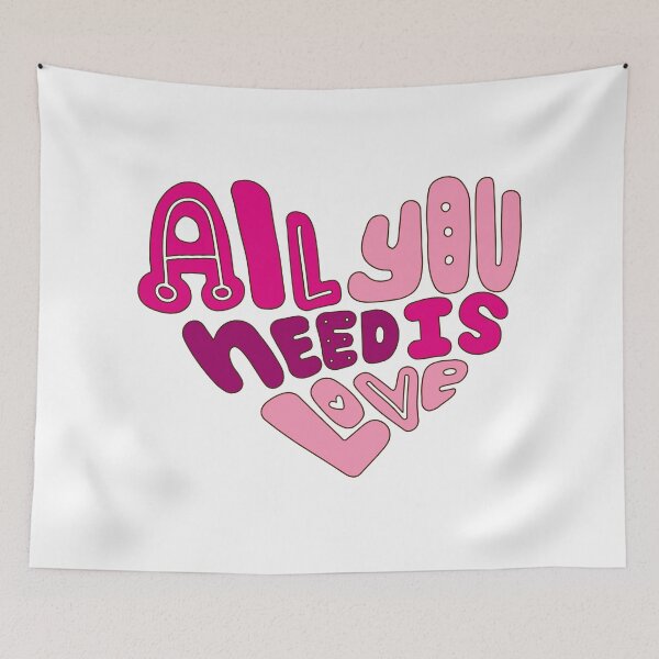 Item preview, All You Need Is Love Inspirational Quote Design designed and sold by A Little Unhinged.