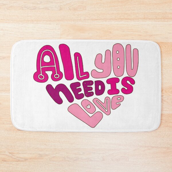 Item preview, All You Need Is Love Inspirational Quote Design designed and sold by A Little Unhinged.