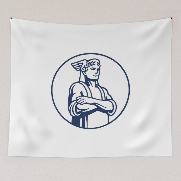Item preview, Arms Crossed Winged Sentinel – Navy Edition designed and sold by TheRoCo Design Company.