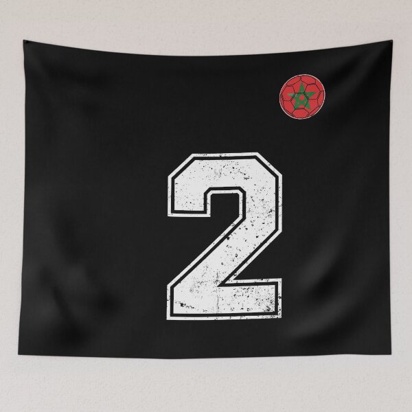 Item preview, Morocco Soccer Number 2 Vintage Sports Fan designed and sold by OliviaHayesArt.