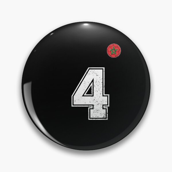 Item preview, Morocco Soccer Number 4 Vintage Sports Fan designed and sold by OliviaHayesArt.