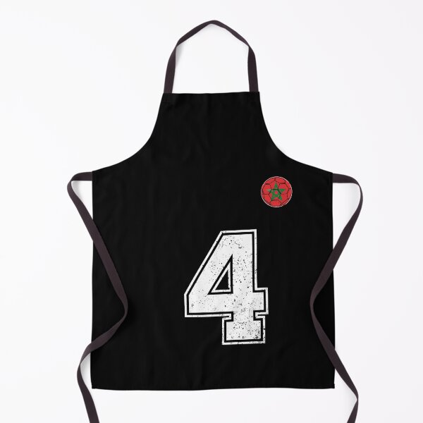 Item preview, Morocco Soccer Number 4 Vintage Sports Fan designed and sold by OliviaHayesArt.