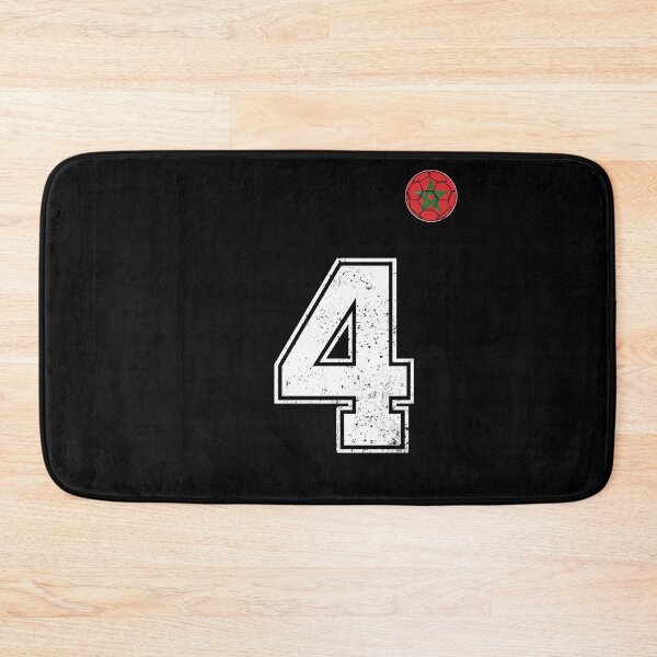 Item preview, Morocco Soccer Number 4 Vintage Sports Fan designed and sold by OliviaHayesArt.