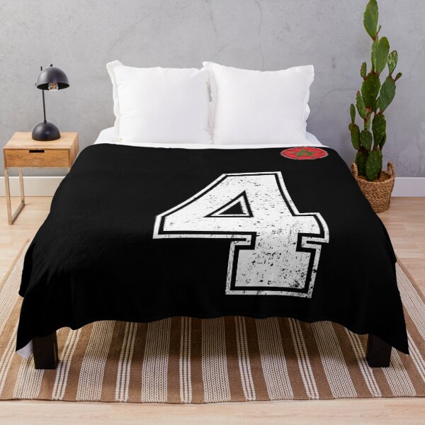 Item preview, Morocco Soccer Number 4 Vintage Sports Fan designed and sold by OliviaHayesArt.