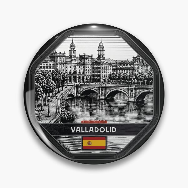 Item preview, Valladolid Spain Linocut Style  designed and sold by Thistle-TShop.