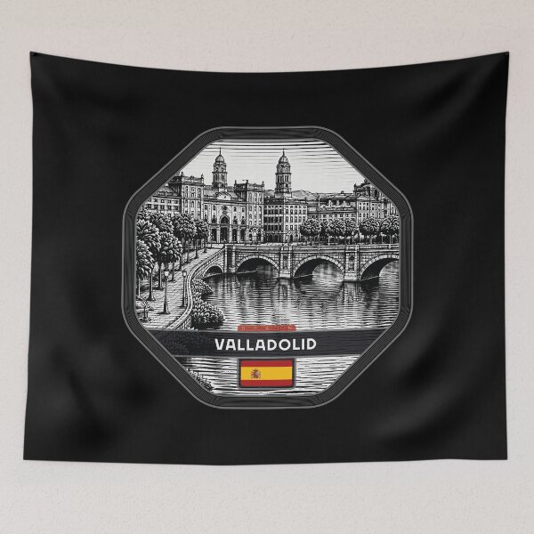 Item preview, Valladolid Spain Linocut Style  designed and sold by Thistle-TShop.