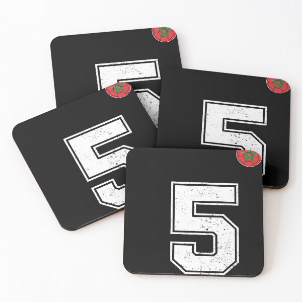 Item preview, Morocco Soccer Number 5 Vintage Sports Fan designed and sold by OliviaHayesArt.