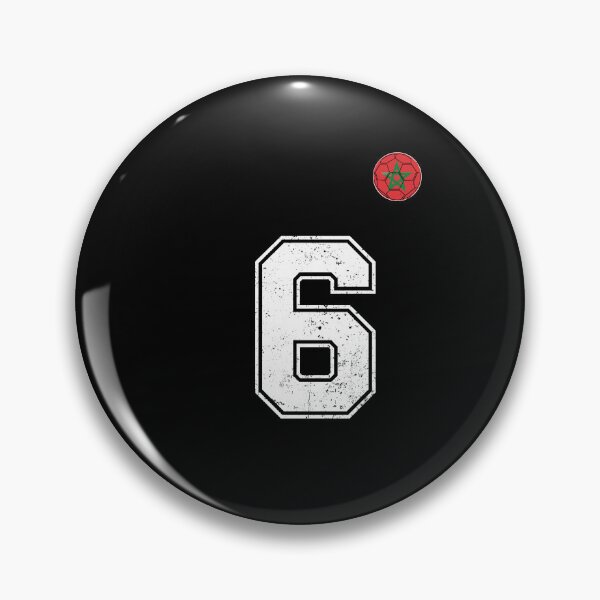 Item preview, Morocco Soccer Number 6 Vintage Sports Fan designed and sold by OliviaHayesArt.