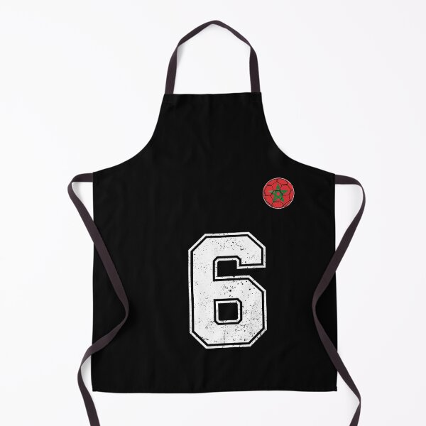 Item preview, Morocco Soccer Number 6 Vintage Sports Fan designed and sold by OliviaHayesArt.