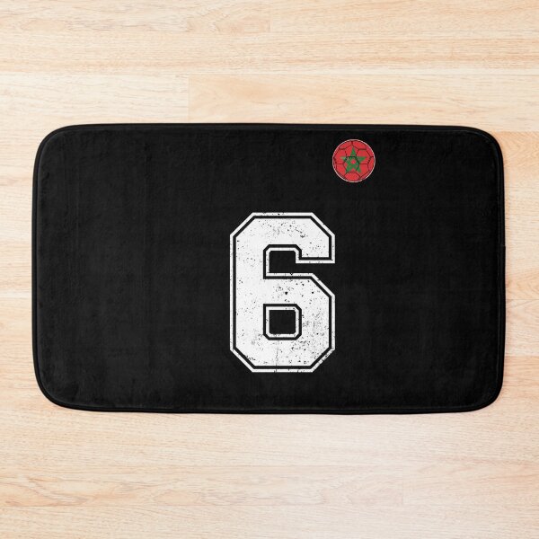 Item preview, Morocco Soccer Number 6 Vintage Sports Fan designed and sold by OliviaHayesArt.