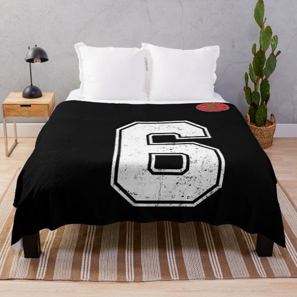 Item preview, Morocco Soccer Number 6 Vintage Sports Fan designed and sold by OliviaHayesArt.