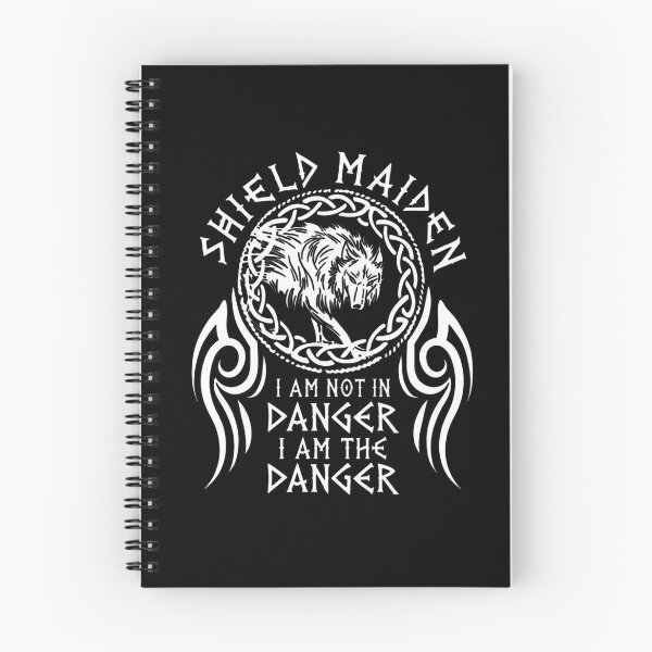 Item preview, Shield Maiden Wolf Viking Warrior Norse Quote Design designed and sold by DeimosArtIntl.