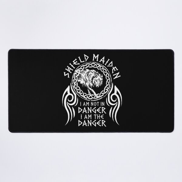 Item preview, Shield Maiden Wolf Viking Warrior Norse Quote Design designed and sold by DeimosArtIntl.