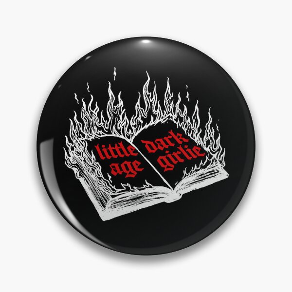 Item preview, Little Dark Age Girlie — Burning Book Gothic Art Print | Dark Academia Witch Aesthetic T-Shirt designed and sold by ArtofDari.