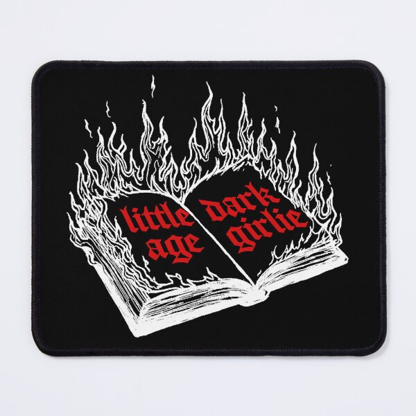 Item preview, Little Dark Age Girlie — Burning Book Gothic Art Print | Dark Academia Witch Aesthetic T-Shirt designed and sold by ArtofDari.