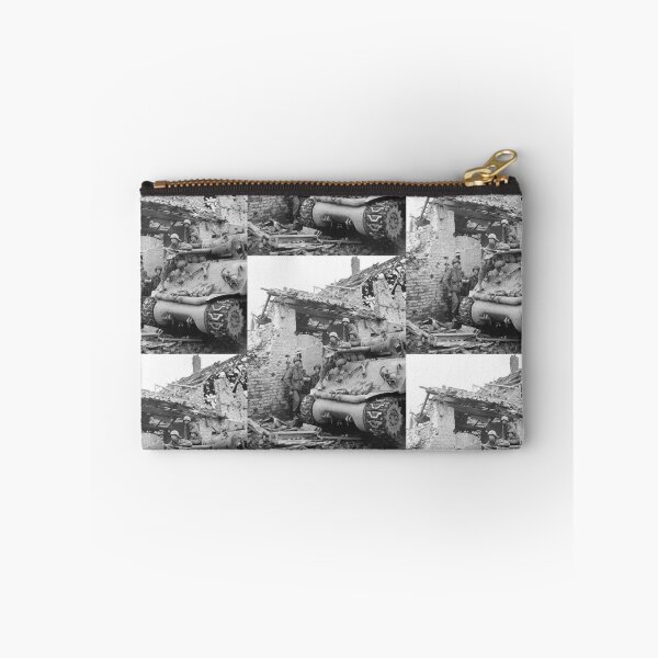 Item preview, WW2 - USA - Sherman Tank on the Western Front that has had it's Gun Barrel Shot Off By A Panther Tank designed and sold by TheHappyK.