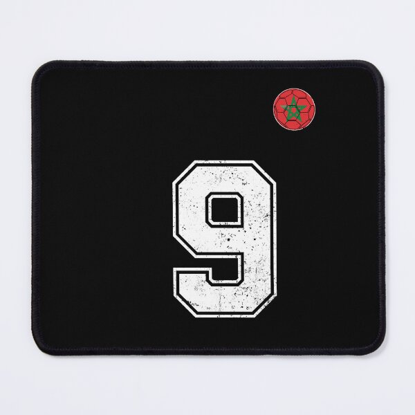 Item preview, Morocco Soccer Number 9 Vintage Sports Fan designed and sold by OliviaHayesArt.