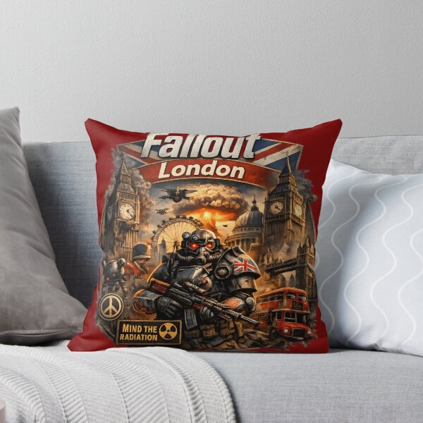 Item preview, Fallout London Retro Wasteland Poster | Post-Apocalyptic UK Gaming Art designed and sold by RockyLambda.