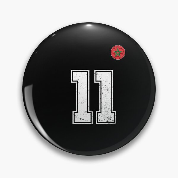 Item preview, Morocco Soccer Number 11 Vintage Sports Fan designed and sold by OliviaHayesArt.
