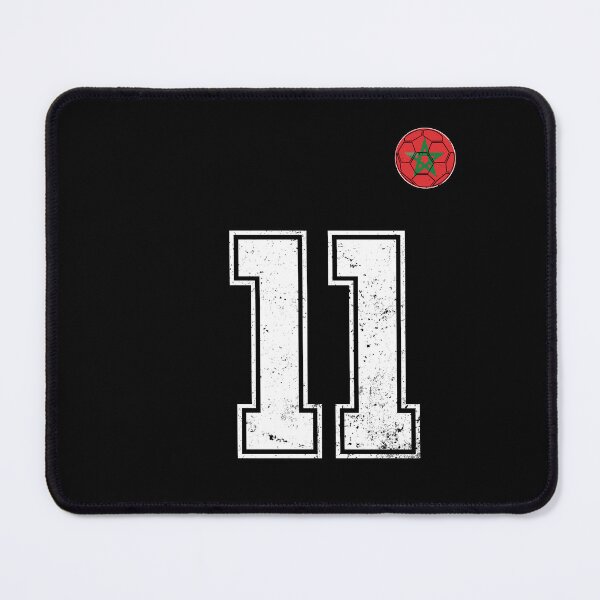 Item preview, Morocco Soccer Number 11 Vintage Sports Fan designed and sold by OliviaHayesArt.