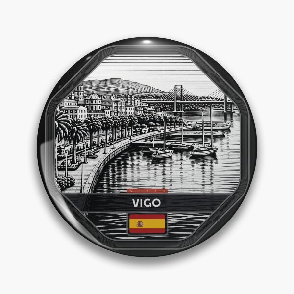 Item preview, Vigo Spain Linocut Style  designed and sold by Thistle-TShop.