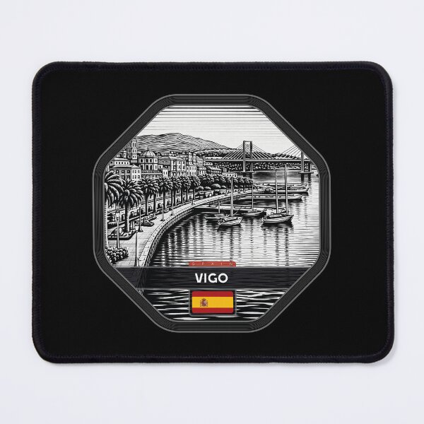 Item preview, Vigo Spain Linocut Style  designed and sold by Thistle-TShop.
