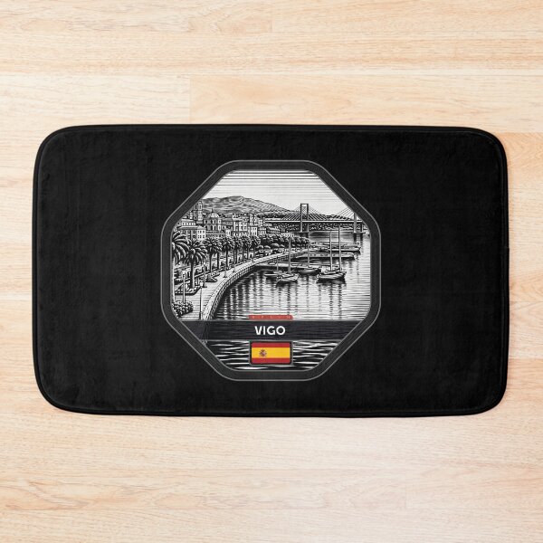 Item preview, Vigo Spain Linocut Style  designed and sold by Thistle-TShop.