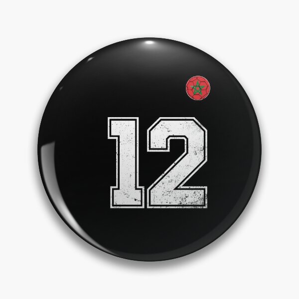 Item preview, Morocco Soccer Number 12 Vintage Sports Fan designed and sold by OliviaHayesArt.