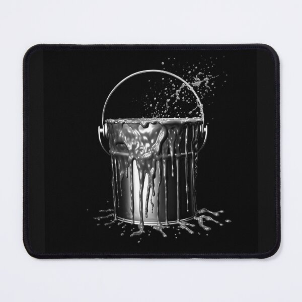Item preview, Black and White Paint Bucket Splash Art designed and sold by inkoutninja.
