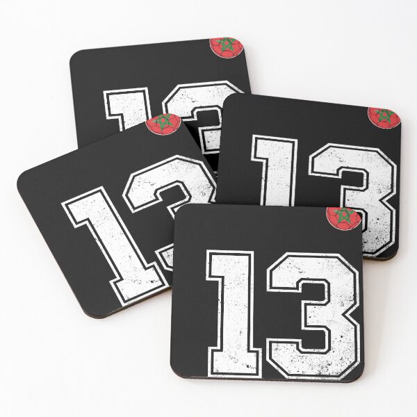 Item preview, Morocco Soccer Number 13 Vintage Sports Fan designed and sold by OliviaHayesArt.
