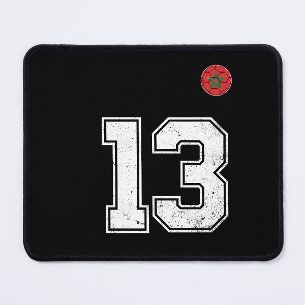 Item preview, Morocco Soccer Number 13 Vintage Sports Fan designed and sold by OliviaHayesArt.