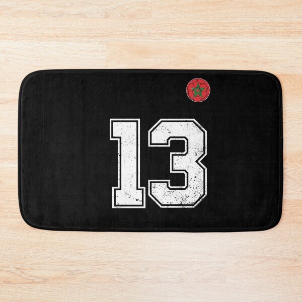 Item preview, Morocco Soccer Number 13 Vintage Sports Fan designed and sold by OliviaHayesArt.
