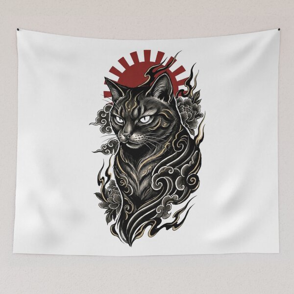 Item preview, Neko Japanese Tattoo designed and sold by Irezumiya.