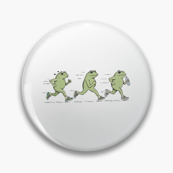 Item preview, Funny Jogging Frogs Marathon Runner designed and sold by VortexdagoArt.