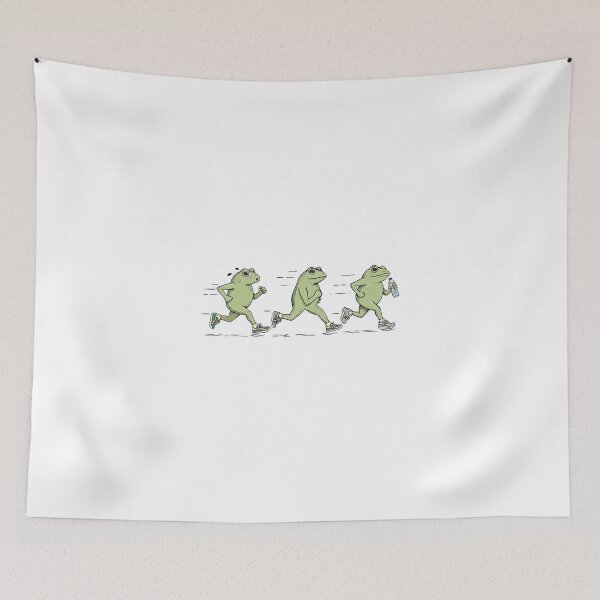 Item preview, Funny Jogging Frogs Marathon Runner designed and sold by VortexdagoArt.