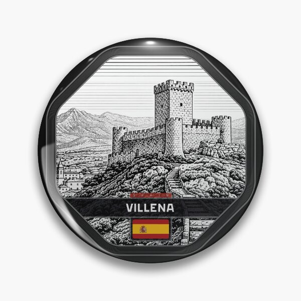 Item preview, Villena Spain Linocut Style  designed and sold by Thistle-TShop.
