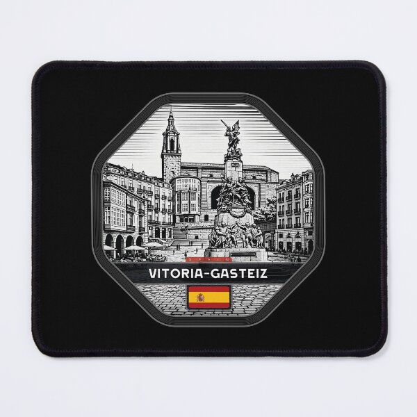 Item preview, Vitoria-Gasteiz Spain Linocut Style designed and sold by Thistle-TShop.